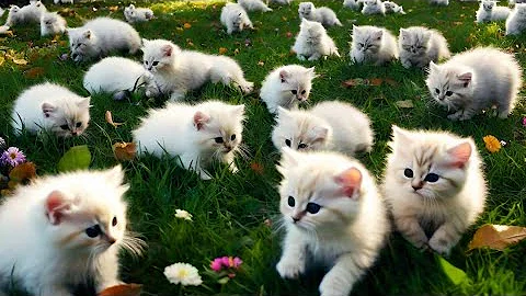 Watch the video about WOOW... AN ANGORA MOTHER CAT GIVES BIRTH TO 6 KITS AT ONCE, SO CUTE
