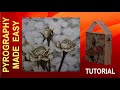 Wood burning for beginners  valentine hearts  roses  pyrography tutorial