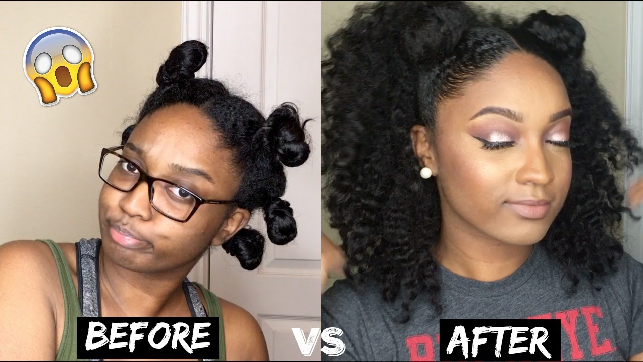 How I Stretch My Hair After Wash Day | Best Braid Out Ever! - YouTube