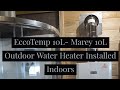 Shed to Home Off Grid Tiny Home Cabin Homestead EccoTemp 10L Marey 10L Outdoor Shower Installed