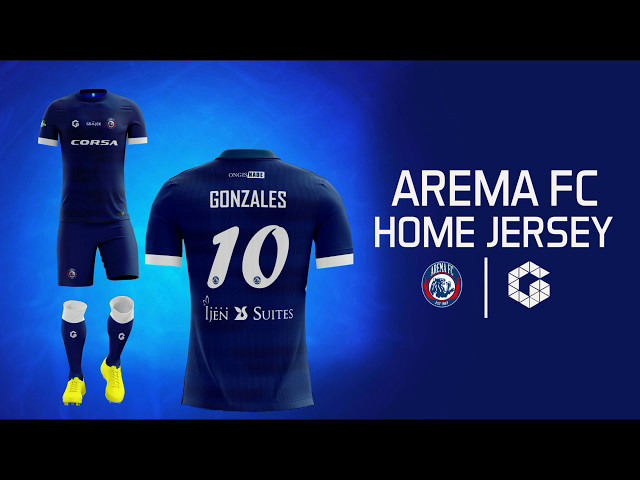Download Free Arema Fc Home Jersey Fantasy Youtube PSD Mockup Template