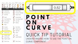 Rhino 3D And Grasshopper Point On Curve Component Tutorial Parametric Design Learning