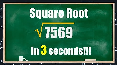 How to get SQUARE ROOT of 4 digit numbers in 3 seconds! | Math Tricks