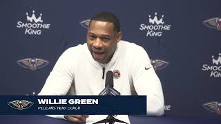 Willie Green on win over Houston | Pelicans vs Rockets Postgame 2\/22\/2024