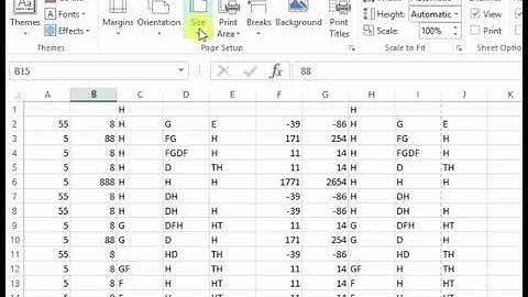 How To Insert Page Break in Ms Excel 2013 Tutorial p128 Urdu Hindi