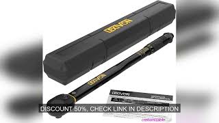 Torque Wrench 1\/2-Inch Drive Click 10~150 Ft-Lb\/13.6~203.5 Nm (LX-183)