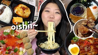 EATING LUNCH AT JAPANESE GROCERY STORE 🍣! Oldest Japanese Supermarket Food Haul