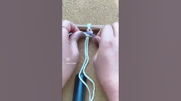 Adding colors to Spiral Knot! #macrame #macrametutorial #macrameknots #tutorial