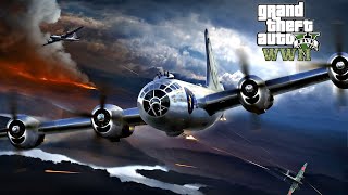 GTA 5 Realistic Airplane Crashes & Shootdowns WW2 Edition #74