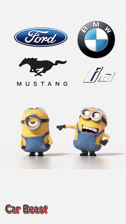 Ford mustang VS Bmw i8  minions style#trending #tiktok #status #funny #foryou #shorts #mustang #bmw
