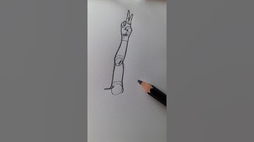 Girl Hand Drawing Tutorial (Step by Step) #foryou #foryou #drawing #art #shorts #howtodraw #tutorial