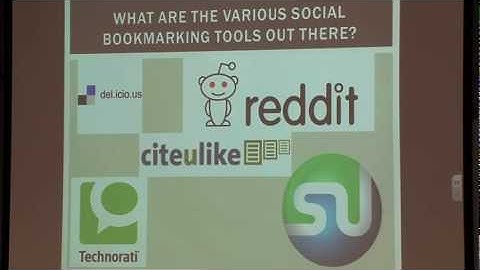 Teaching With Technology Showcase: Using Social Bookmarking.mov
