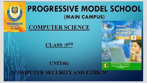 Grade 9 Computer Science Unit 6