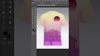 Photoshop se Gradient color ka Tshirt me Background designing kaishe kre.,!