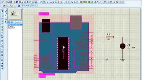 Proteus Piscando um LED com o Arduino, Pisca Pisca.