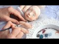 Роспись куклы. Будуарная кукла Тонировка. Кукла из Ladoll