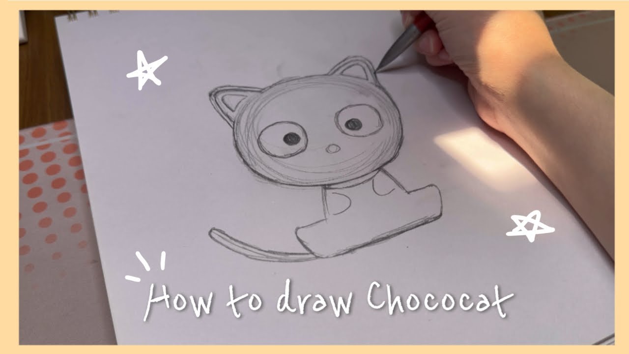 How to draw Chococat ⋆｡° // aesthetic Sanrio drawing tutorial - YouTube