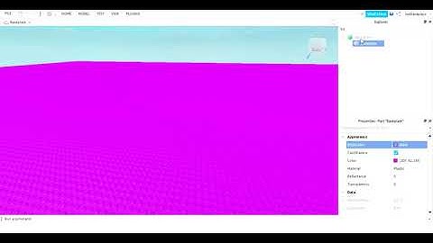 how to change your baseplate color and material on Roblox studio! ♥