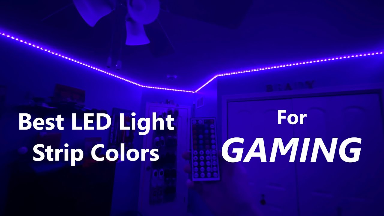 What LED light color is best for gaming?