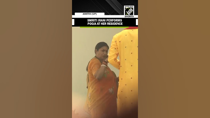 Lok Sabha Polls: Smriti Irani performs Pooja at her residence ahead of filing nomination from Amethi