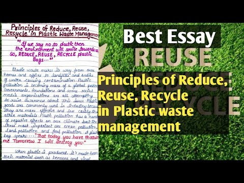 essay on reduce waste and promote recycling