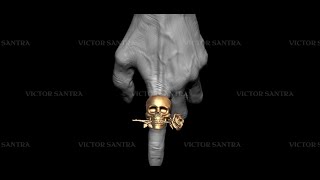 Zbrush Skull Rose Ring