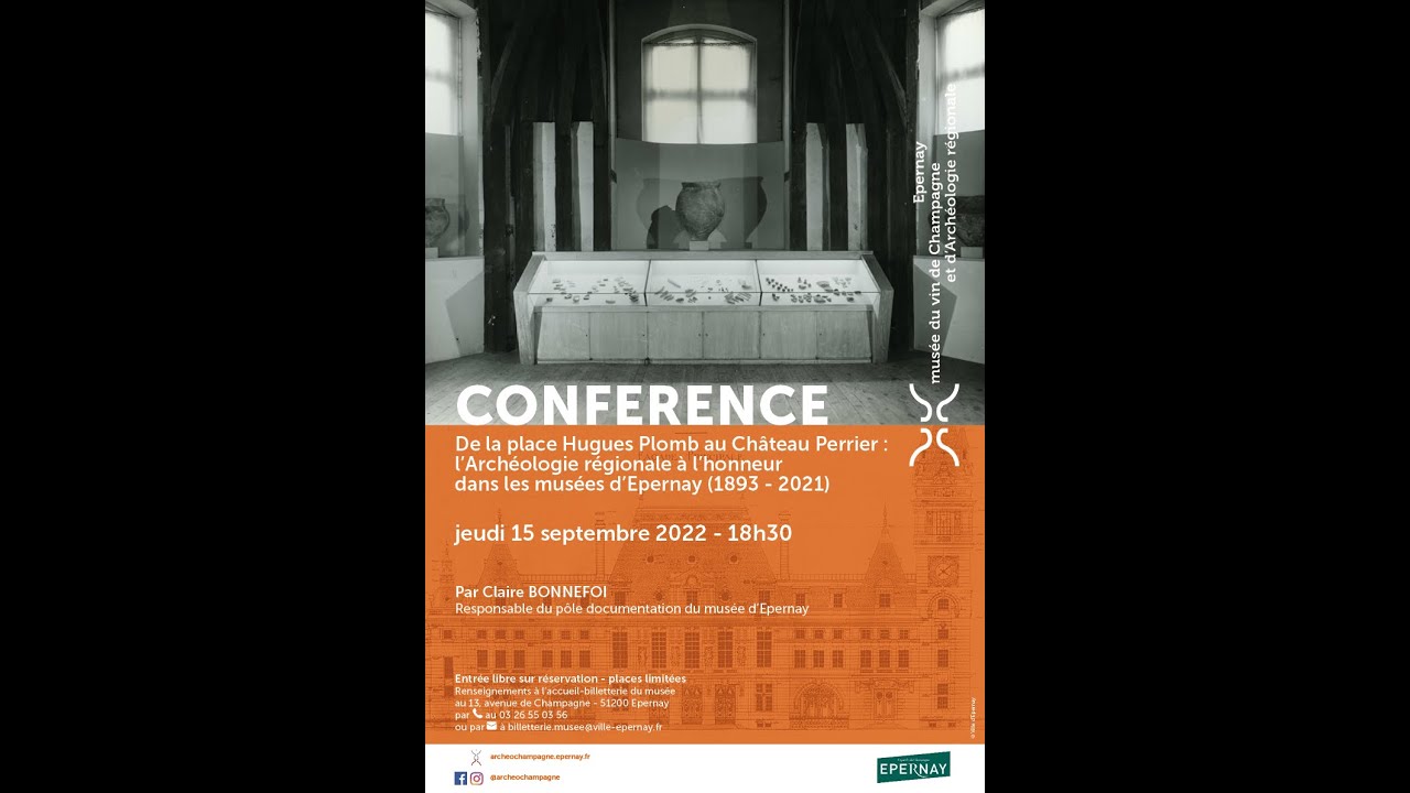 Conférence : L’archéologie à l’honneur dans les musées d’Epernay