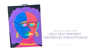Draw a Silly Self-Portrait Inspired by Pablo Picasso // Art Lesson and Project for Kids screenshot 5