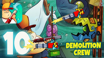 Swamp Attack - Gameplay Walkthrough Episode #10 - Demolition Crew (iOS, Android)