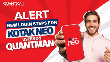Important Kotak Neo Login Update | New Sign In Steps | QuantMan Algo trading