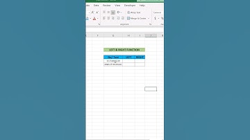 Excel LEFT & RIGHT FUNCTION#shortsfeed #shortsvideo #shorts #short #youtubeshorts #viralshort #excel