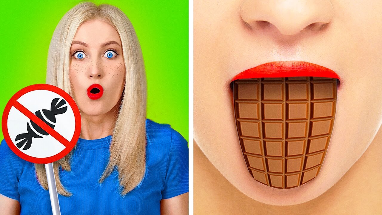 طرق رائعة لتهريب الطعام إلى المدرسة || أفضل الحيل والأفكار الغذائية من 123 GO!GOLD