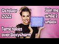 Tarte takes over Boxycharm Premium October 2022 Luxe box unboxing! unboxed boxycharm