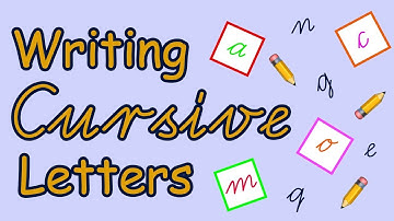 How to Write in Cursive  |  English Letter Formation