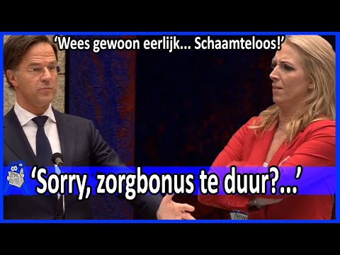 Lilian Marijnissen v Mark Rutte 'Sorry zorgbonus te duur, 1 miljard naar prettesten' - Coronadebat