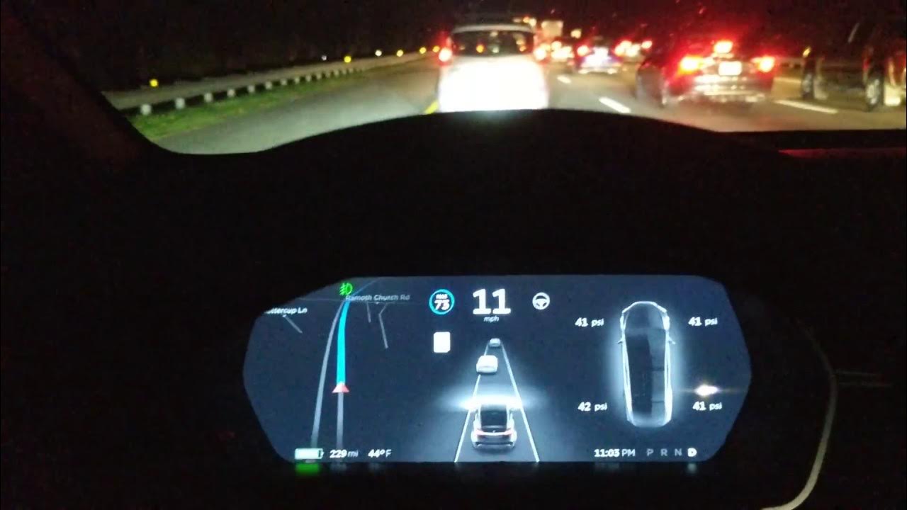 Tesla Explained Traffic Aware Cruise Control Watch It Work on the