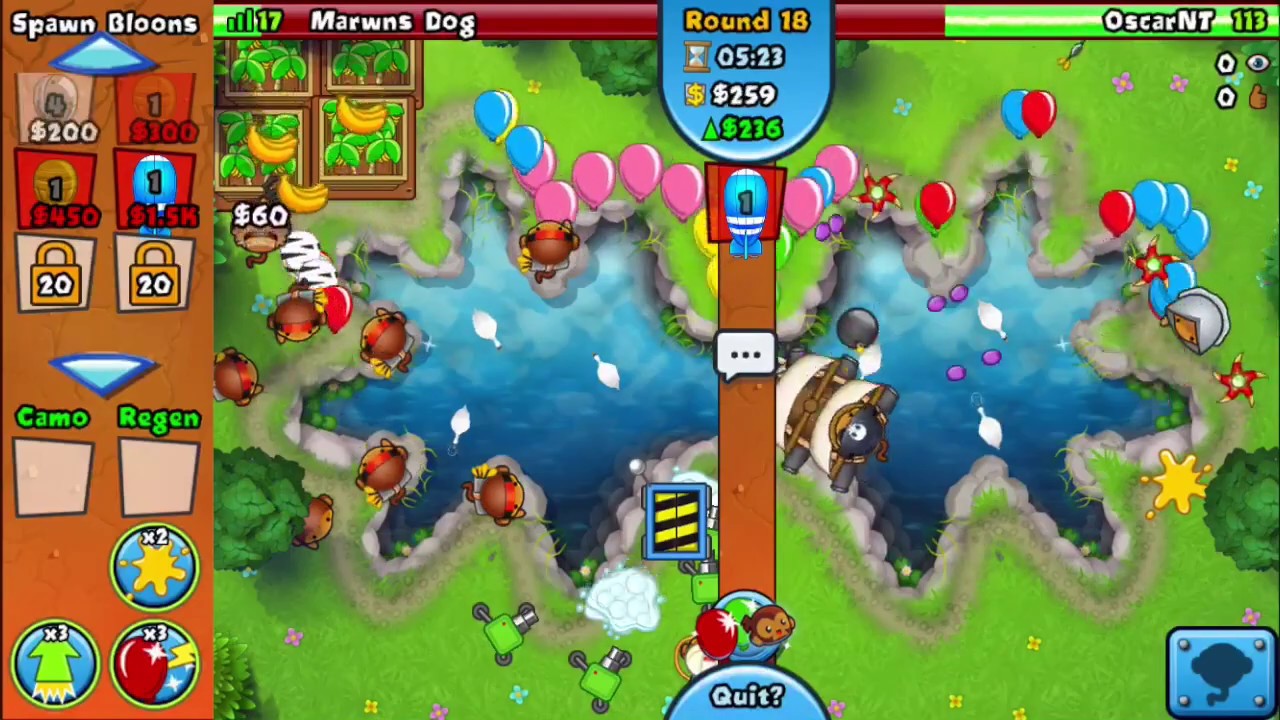 Куча игр с Буканьером (Bloons TD Battles)