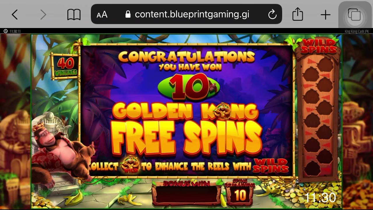 Big win on King Kong cash 60p stake!