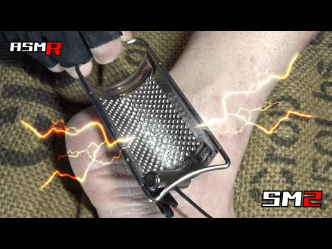【刺激的アトピー性皮膚炎ASMR】謎の器具で痒い足を掻いたら気持ち良すぎてヤバい！皮膚へのダメージもヤバい！でも止まらない/癒し/リラックス効果/睡眠導入/マッサージ