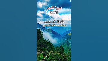 Surat Al-Fajr (The Dawn) | سورة الفجر #surah #quran