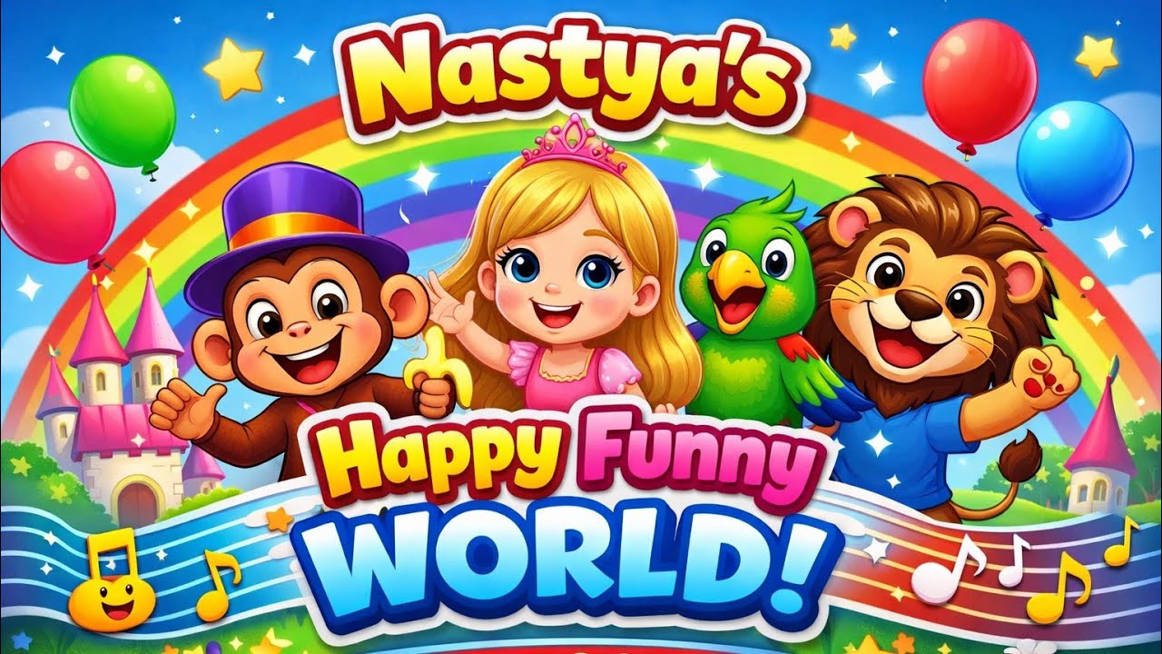 Princess Nastya Happy World Song | Funny Cartoon Music 