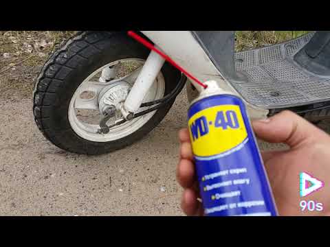 Хонда Дио AF-18 быстрый ремонт передней вилки!Honda Dio AF-18 quick repair of the front fork!