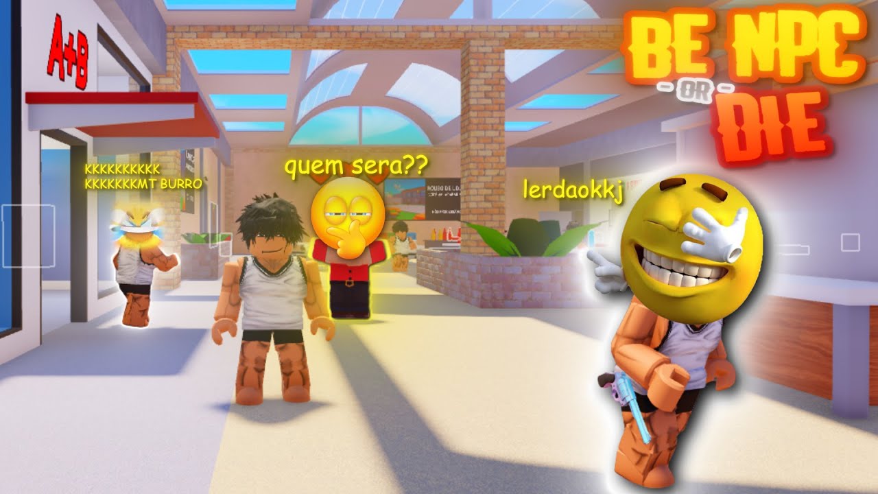 Tive que Fingir ser um NPC no ROBLOX pra Sobreviver