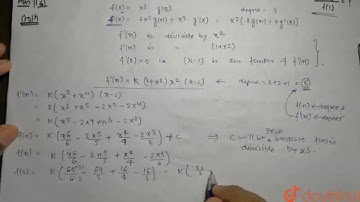 Let f(x)be a polynomial of degree 6 divisible by x^(3) and having a point of extremum at x = 2 ....