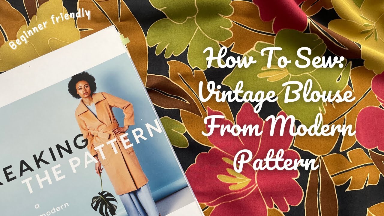 Sewing A Vintage Hawaiian Blouse From A Modern Pattern - YouTube