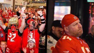 Bucs \& Chiefs Fans REACTIONS after the SUPER BOWL 🤯