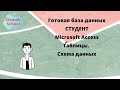 Готовая база данных Студент в MS Access. Таблицы. Схема данных