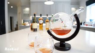 Globe Decanter With Glasses 