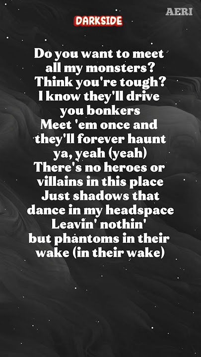 DARKSIDE -NEONI | LYRICS | #neoni#darkside#lyrics