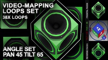 BOX Projection-Mapping loops (38 loops Angle-Set) Pan 45 Tilt 65 by DJVB